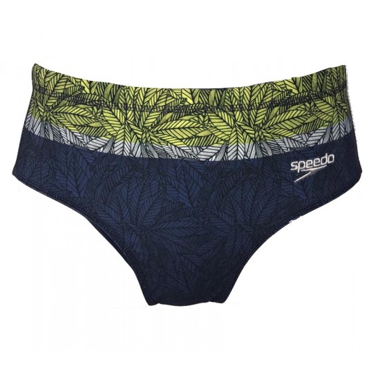 SUNGA SPEEDO LEAF KIDS - MARINHO